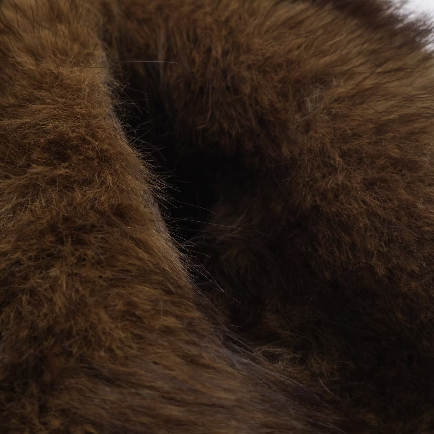 Kunstpelz-Winterjacke mit Fellkragen – doppelseitig