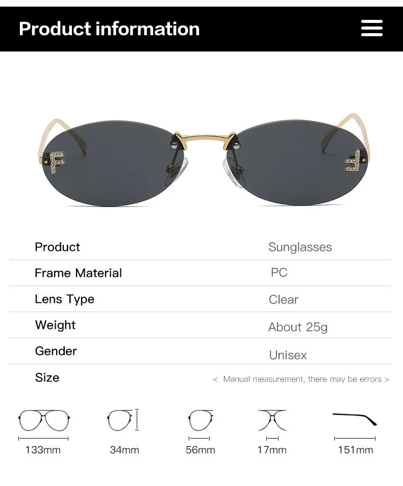 Fend Glam Oval Shades