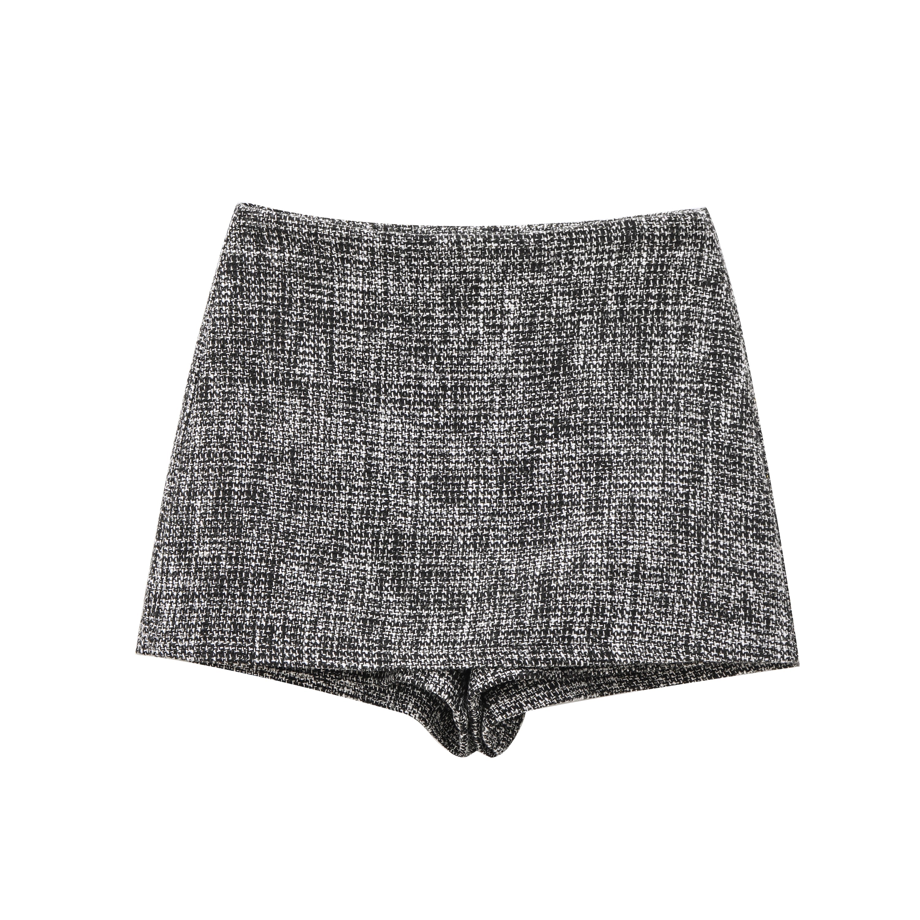 Tweed Anzug-Set mit Rock/Shorts – Zweiteiler