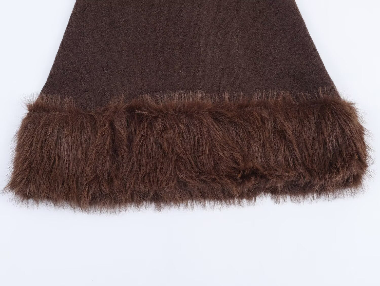 Wollkleid mit Kunstfaser-Mix