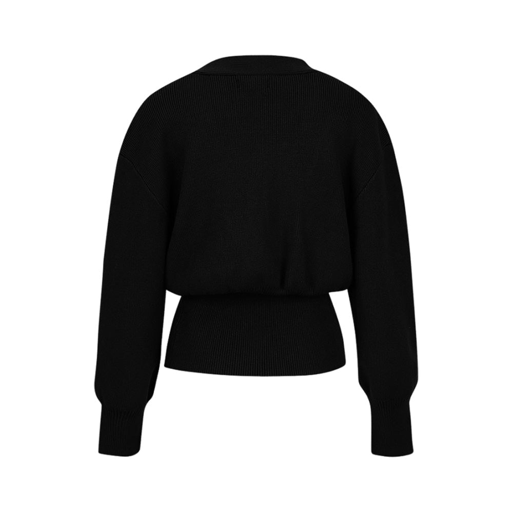 Strickjacke mit Statement-Knopf