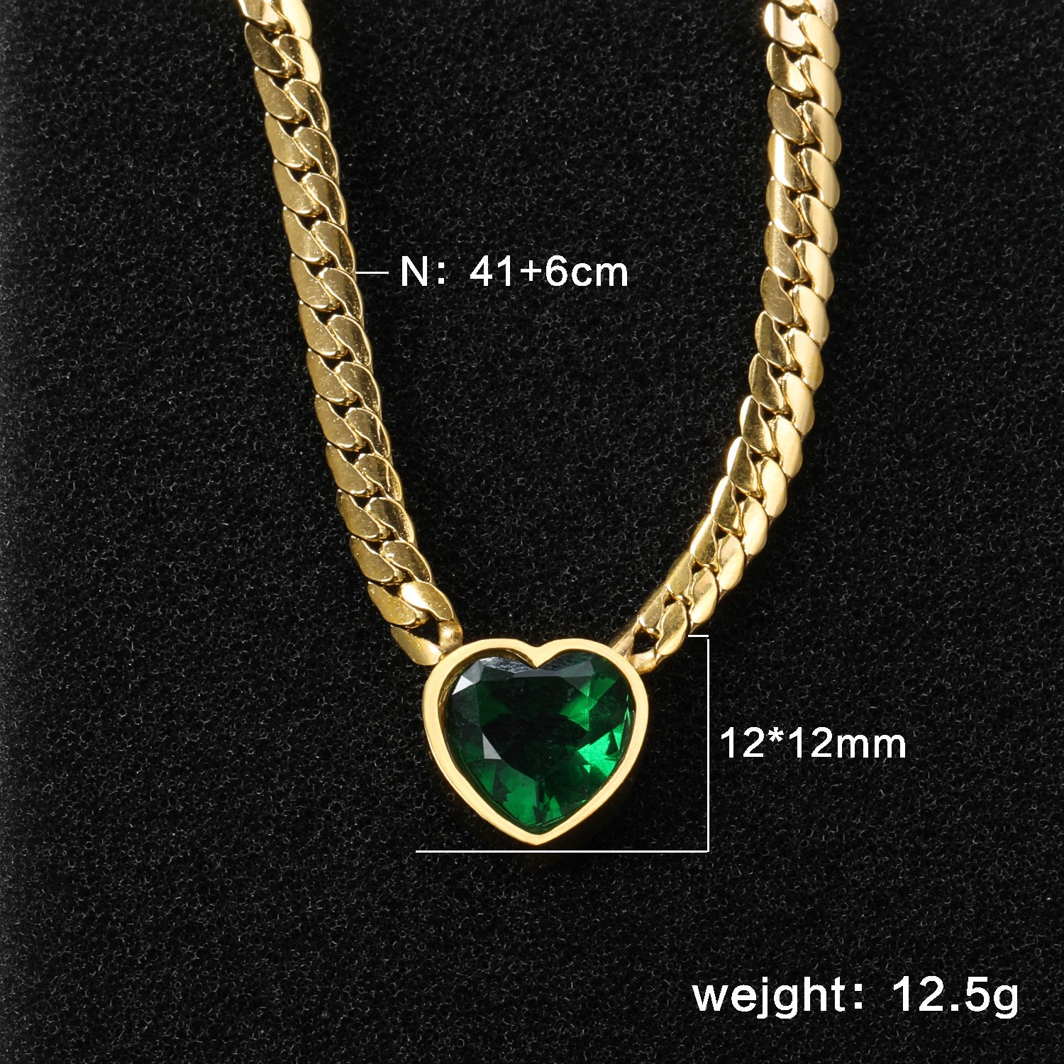 Halsband mit Herz-Anhänger