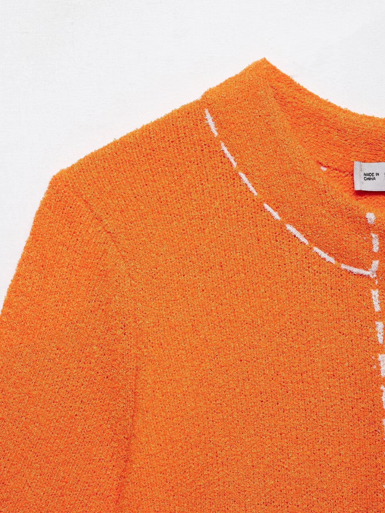 Strickjacke mit Rundhalsausschnitt