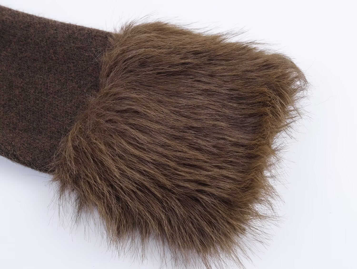 Wollkleid mit Kunstfaser-Mix