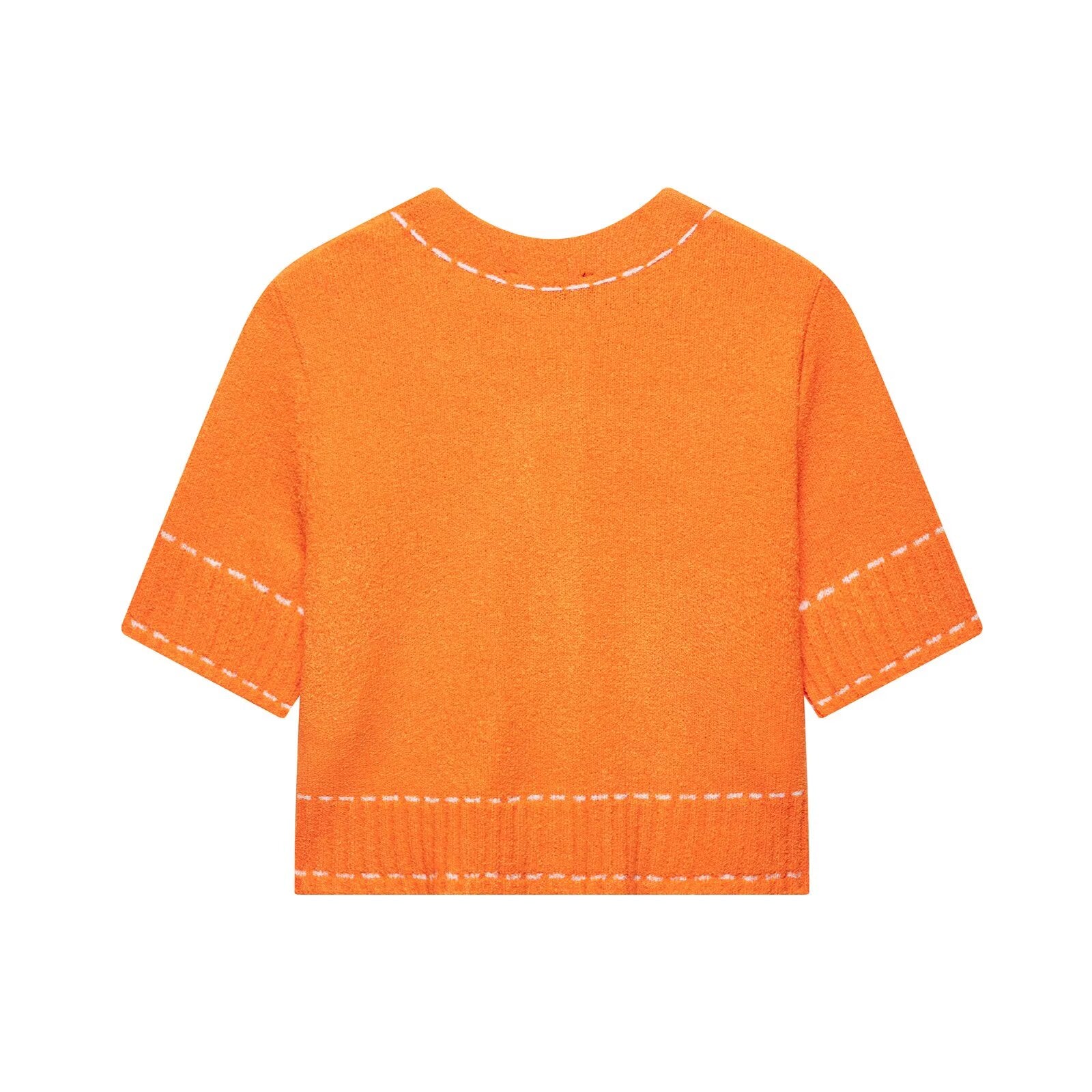 Strickjacke mit Rundhalsausschnitt