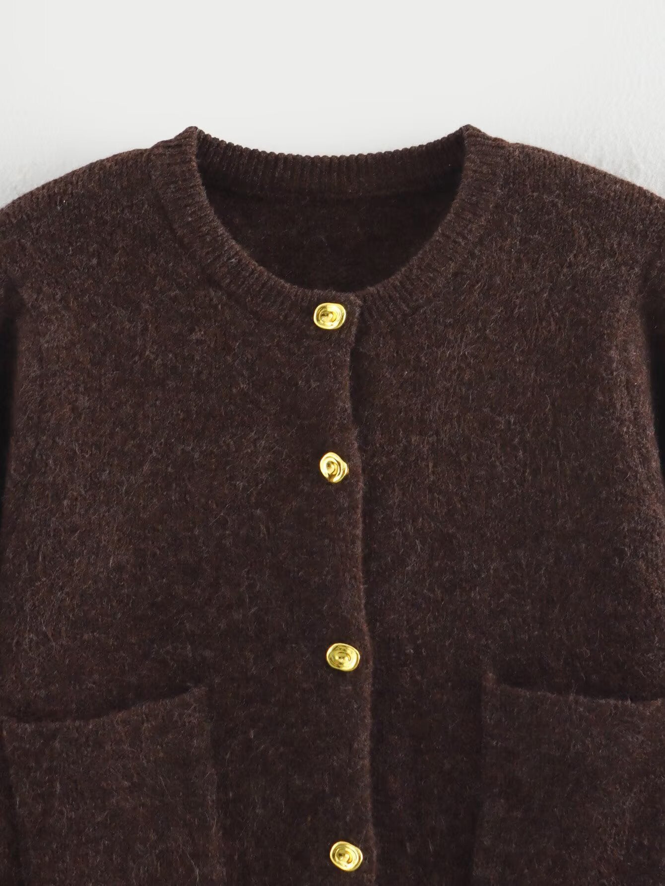 Strickset mit Cardigan und A-Linien-Rock