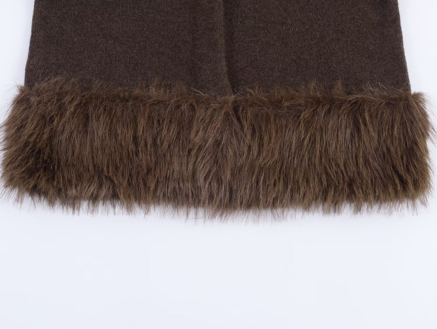 Wollkleid mit Kunstfaser-Mix