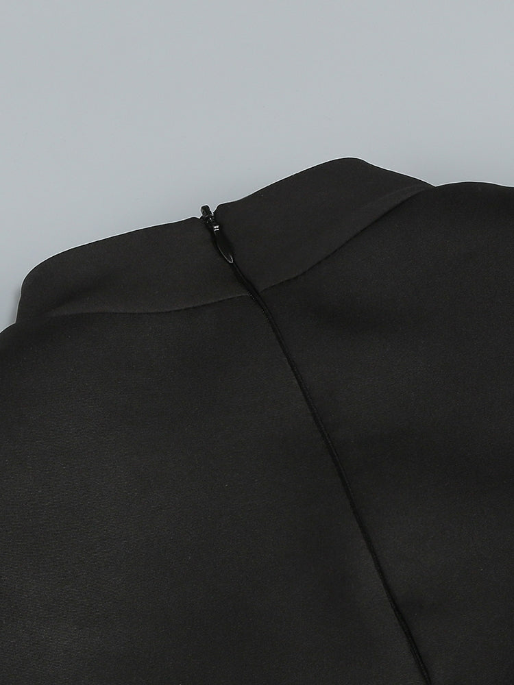 Rotes A-Linien-Kleid mit Kristall