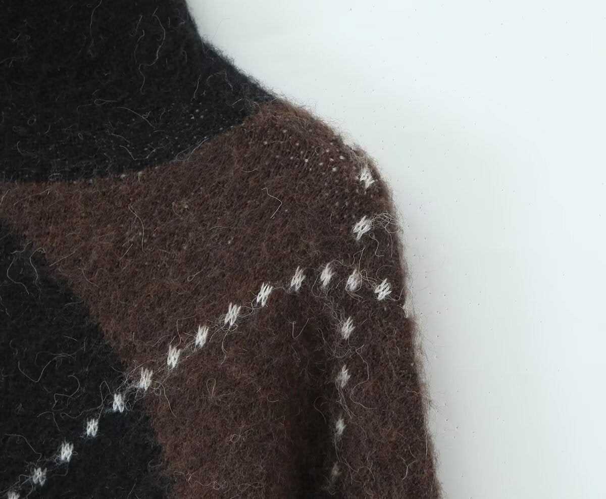 Retro Zweiteiler-Set aus Kunstfell