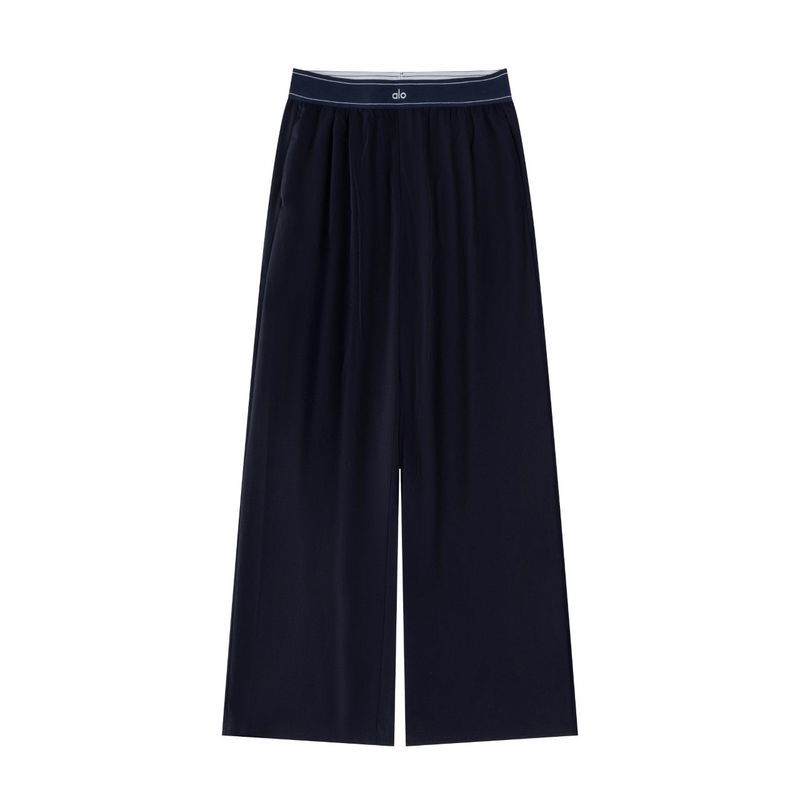 Damen-Hose mit hohem Bund und weitem Bein